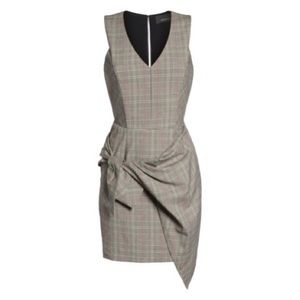 NWT Adelyn Rae black plaid dress asymmetrical hem